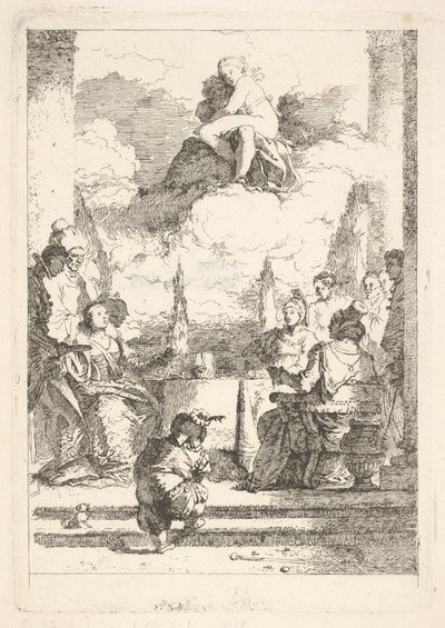 Banketten for Anthony og Cleopatra, ca. 1764. af Jean Honore Fragonard