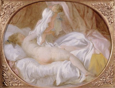 The Chemise Removed eller The Lady Undressing, før 1778 af Jean Honore Fragonard