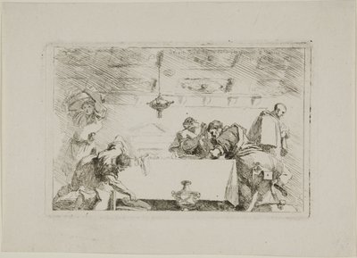 Disciplene i Emmaus af Jean Honore Fragonard