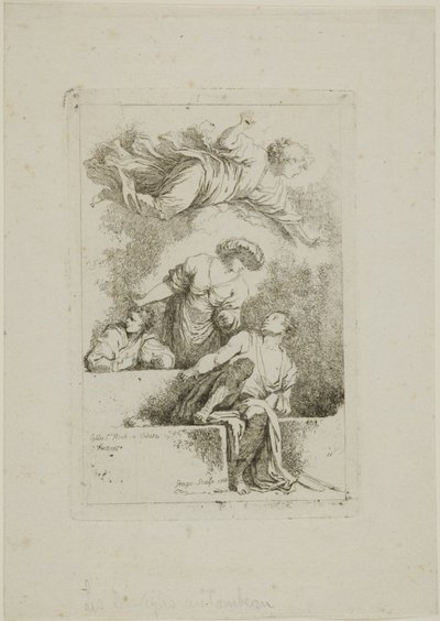 Disciplene ved graven af Jean Honore Fragonard