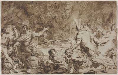 Begravelsen af ​​Decius Mus af Jean Honore Fragonard
