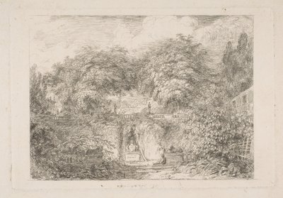 Den Lille Park, ca. 1763. af Jean Honore Fragonard