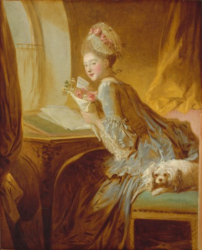 Kærlighedsbrevet, ca. 1770 (olie på lærred) af Jean Honore Fragonard