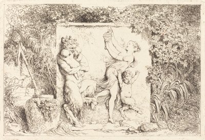 Satyrernes dans af Jean Honore Fragonard