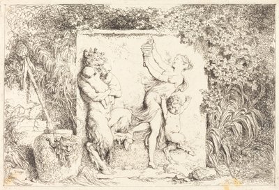 Satyrernes dans af Jean Honore Fragonard