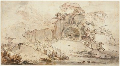 Den fastlåste vogn af Jean Honore Fragonard