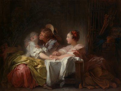 Det stjålne kys, c.1760 af Jean Honore Fragonard