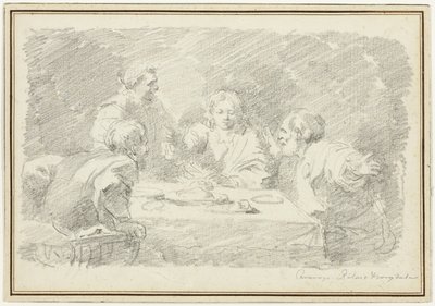 Nadveren i Emmaus af Jean Honore Fragonard