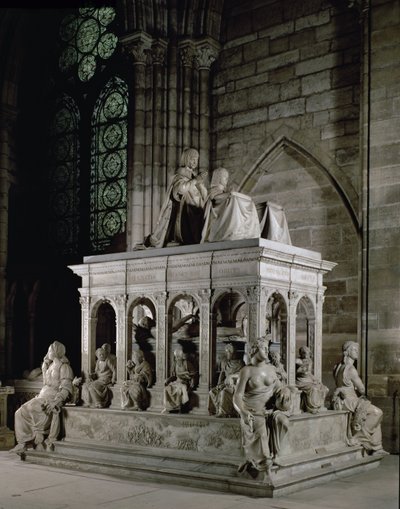 Grav af Ludvig XII (1462-1515) og Anne af Bretagne (1477-1514) (marmor) af Jean I Juste