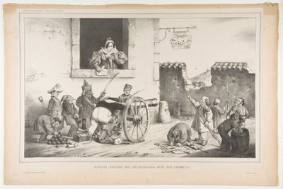 Børn, adlyd mig, leg ikke med disse våben, april 1834 af Jean Ignace Isidore Gérard