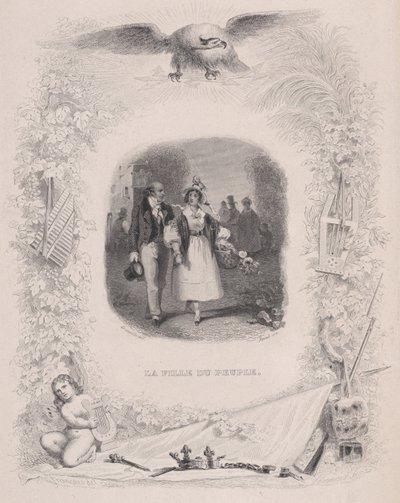 Folkets datter fra Bérangers sange, 1829. af Jean Ignace Isidore Gérard