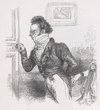 Robin, vennen fra Bérangers komplette værker, 1836. af Jean Ignace Isidore Gérard