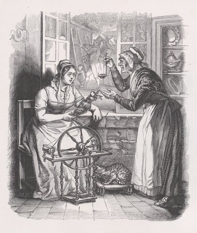 Krigsfangen fra The Complete Works of Béranger, 1836. af Jean Ignace Isidore Gérard