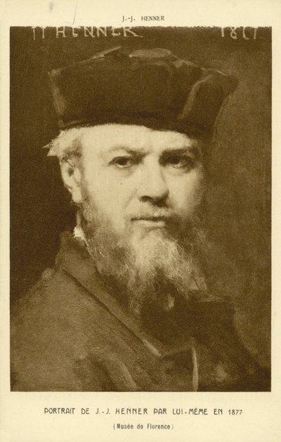 Selvportræt af Jean-Jacques Henner, fransk kunstner af Jean Jacques (after) Henner