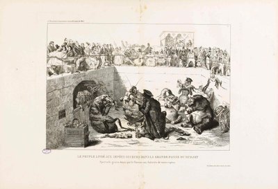 Folket leveret til vampyrskatterne. Fra La Caricature, 1833. af Jean Jacques Grandville