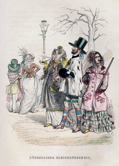 Kvinders påklædningsfrihed, 1840