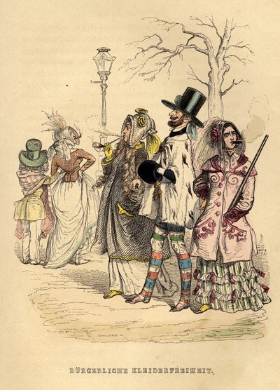 Kvinders påklædningsfrihed, 1840