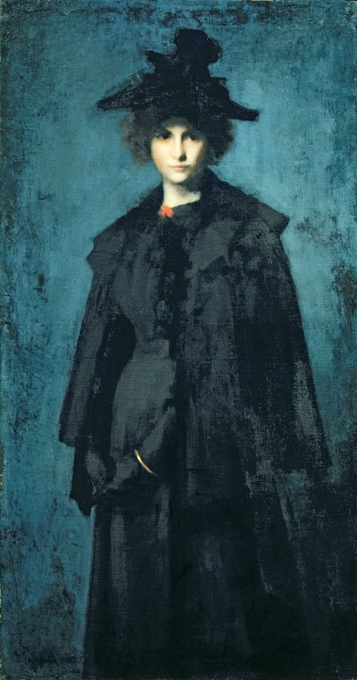 Portræt af Madame Laura Leroux af Jean Jacques Henner