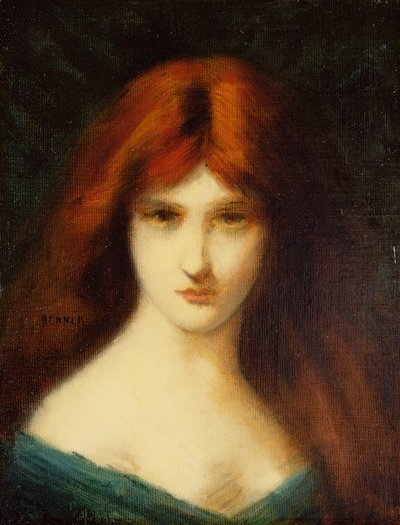 Portræt af en Dame af Jean Jacques Henner
