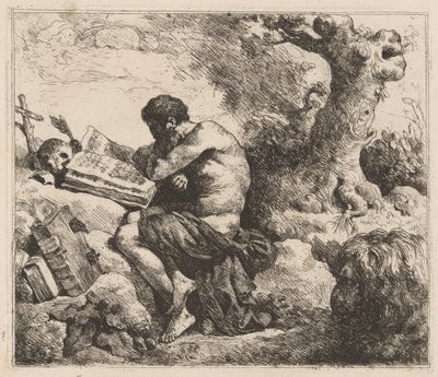 Sankt Jerome af Jean Jacques Lagrenée II