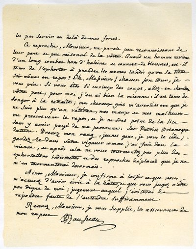 Brev fra Jean Jaques Rousseau, 15. juli 1764. af Jean Jacques Rousseau