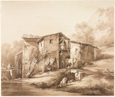 Landskab med Vandmølle af Jean Jacques de Boissieu
