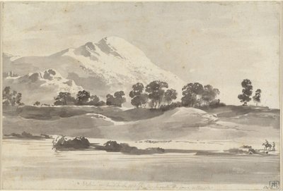 Mount Cairo fra den anden side af Melfa-floden af Jean Jacques de Boissieu