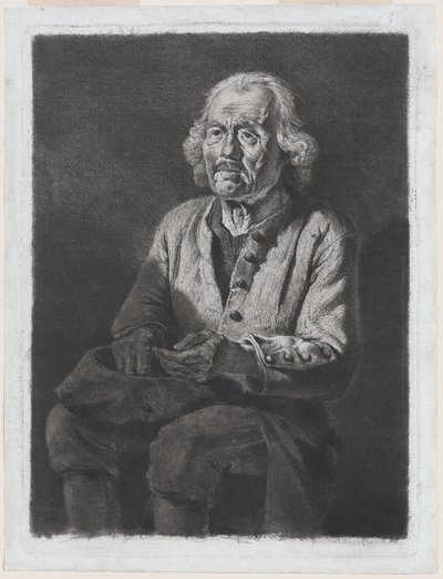 Gamle Gerard, bonde fra Chasselay af Jean Jacques de Boissieu