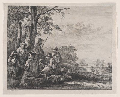 Bønders hvile, 1803. af Jean Jacques de Boissieu