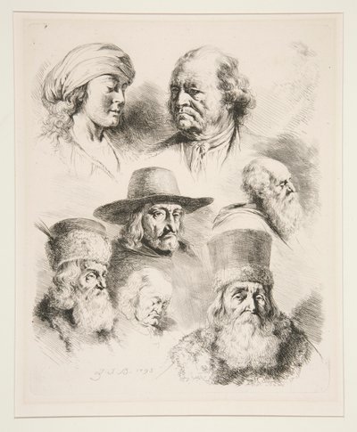 Syv portræthoveder af Jean Jacques de Boissieu