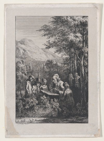 Botanikundervisningen, 1804. af Jean Jacques de Boissieu