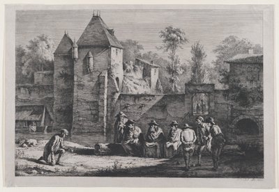 Den gamle port i Vaise, Lyon, 1803. af Jean Jacques de Boissieu