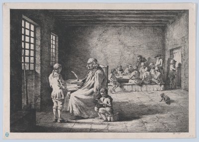 Skolemesteren, 1780. af Jean Jacques de Boissieu