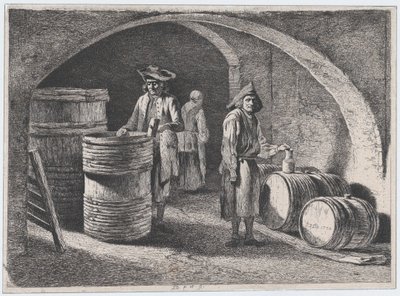 De små bødkere, 1770. af Jean Jacques de Boissieu