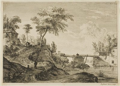 Træbroen af Jean Jacques de Boissieu