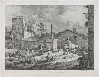 Udsigt over Saint-Andéol, 1774. af Jean Jacques de Boissieu