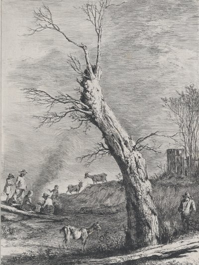 Winter, efter en tegning færdiggjort i Saint-Chamond, 1795. af Jean Jacques de Boissieu