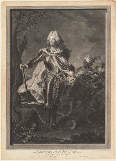 Augustus III. Konge af Polen, 1750. af Jean Joseph Balechou