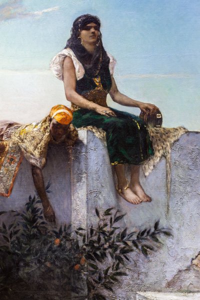 Aften på terrasserne (Marokko) af Jean Joseph Benjamin Constant