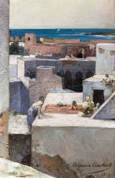 Aften på terrasserne (Marokko) af Jean Joseph Benjamin Constant