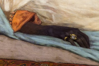 Le jour des funerailles - Scene fra Marokko (detalje) af Jean Joseph Benjamin Constant