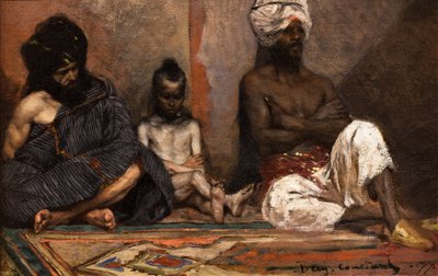 Siddende arabere af Jean Joseph Benjamin Constant