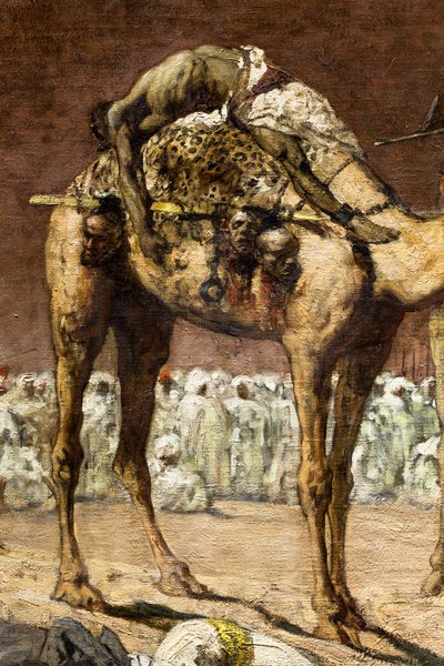 De sidste oprørere, marokkansk historisk scene (detalje) af Jean Joseph Benjamin Constant