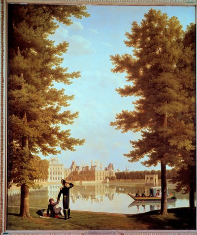 Promenade af kejser Napoleon I (1769-1821) og Marie Louise på Karpedammen ved Fontainebleau Maleri af Joseph Bidault (1758-1846) 1810 Søn. 2,28x1,74 m Paris, Musee Marmottan af Jean Joseph Bidault