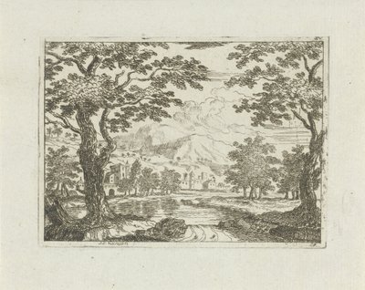 Landsby ved floden af Jean Joseph Hanson
