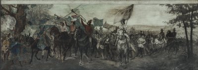 Skitse til udsmykning af galleriet i Sorbonnes Cour d