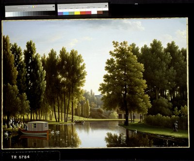 The Park At Mortefontaine (olie på lærred) af Jean Joseph Xavier Bidauld