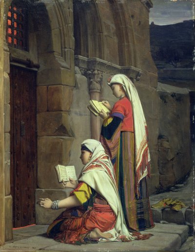 Kristne kvinder ved Jomfruens grav, 1871 af Jean Jules Antoine Lecomte du Nouy