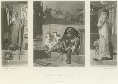 Homer en bøller (dybtryk) af Jean Jules Antoine Lecomte du Nouy