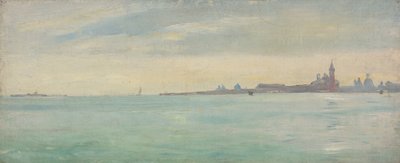 Venedig set fra den offentlige have af Jean Jules Antoine Lecomte du Nouy